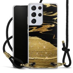 Carry Case Transparent Leather black/gold