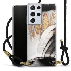 Carry Case Transparent Leather black/gold