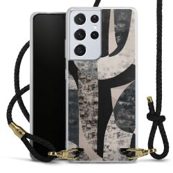 Carry Case Transparent Leather black/gold