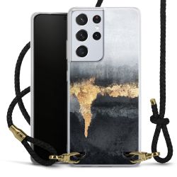 Carry Case Transparent Leather black/gold