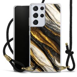 Carry Case Transparent Leather black/gold