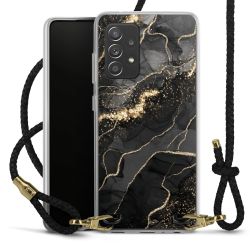 Carry Case Transparent Leather black/gold