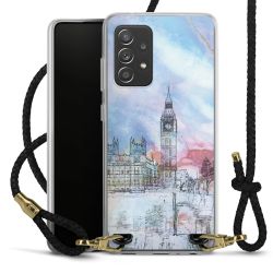 Carry Case Transparent Leather black/gold