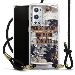 Carry Case Transparent Leder schwarz/gold