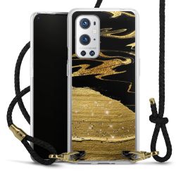 Carry Case Transparent Leather black/gold