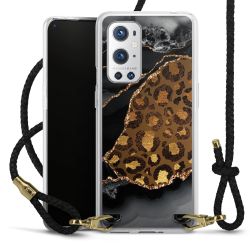 Carry Case Transparent Leather black/gold