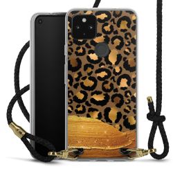 Carry Case Transparent Leather black/gold