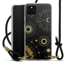 Carry Case Transparent Leather black/gold