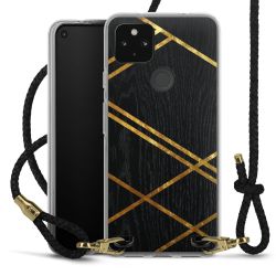 Carry Case Transparent Leather black/gold