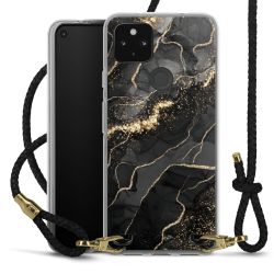 Carry Case Transparent Leather black/gold