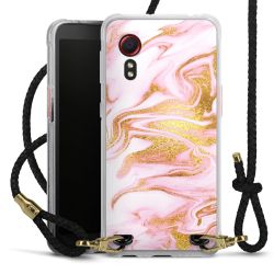 Carry Case Transparent Leather black/gold