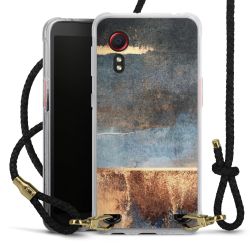 Carry Case Transparent Leather black/gold