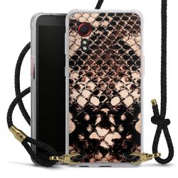 Carry Case Transparent Leather black/gold