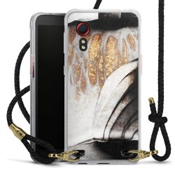 Carry Case Transparent Leather black/gold