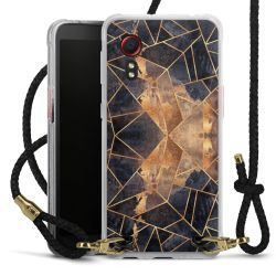 Carry Case Transparent Leather black/gold