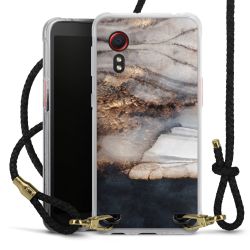 Carry Case Transparent Leather black/gold