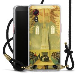 Carry Case Transparent Leather black/gold