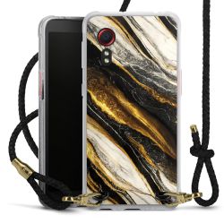 Carry Case Transparent Leather black/gold