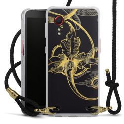 Carry Case Transparent Leather black/gold