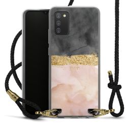 New Carry Case Transparent Leder schwarz/gold