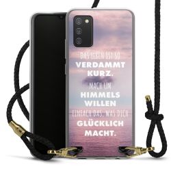 Carry Case Transparent Leder schwarz/gold