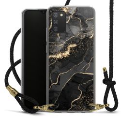 Carry Case Transparent Leather black/gold