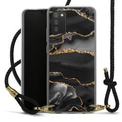 Carry Case Transparent Leather black/gold