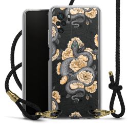 Carry Case Transparent Leather black/gold