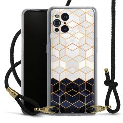 Carry Case Transparent Leather black/gold