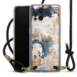 Carry Case Transparent Leather black/gold