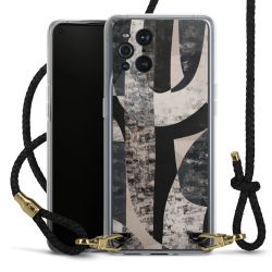 Carry Case Transparent Leather black/gold