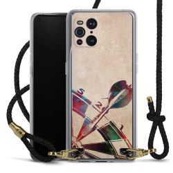 Carry Case Transparent Leather black/gold