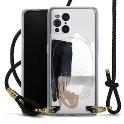 Carry Case Transparent Leather black/gold