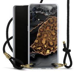 Carry Case Transparent Leather black/gold