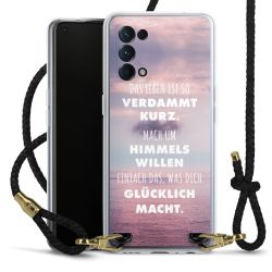 Carry Case Transparent Leder schwarz/gold