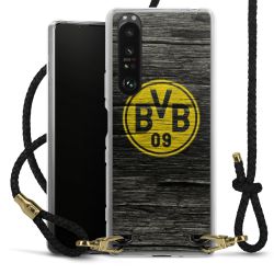 Carry Case Transparent Leather black/gold