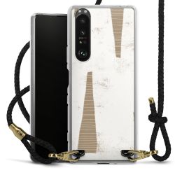 Carry Case Transparent Leather black/gold