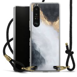 Carry Case Transparent Leather black/gold