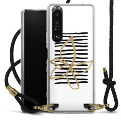 Carry Case Transparent Leather black/gold