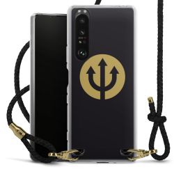 Carry Case Transparent Leather black/gold