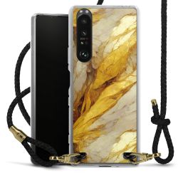 Carry Case Transparent Leather black/gold