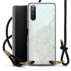 Carry Case Transparent Leather black/gold