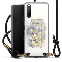 Carry Case Transparent Leather black/gold