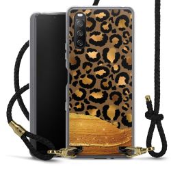 Carry Case Transparent Leather black/gold