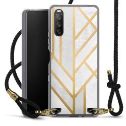 Carry Case Transparent Leather black/gold