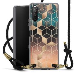 Carry Case Transparent Leather black/gold