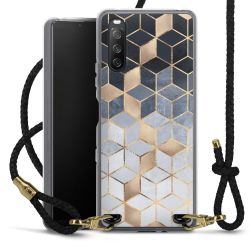 Carry Case Transparent Leather black/gold