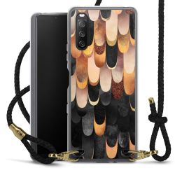 Carry Case Transparent Leather black/gold