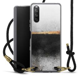 Carry Case Transparent Leather black/gold