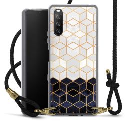 Carry Case Transparent Leather black/gold